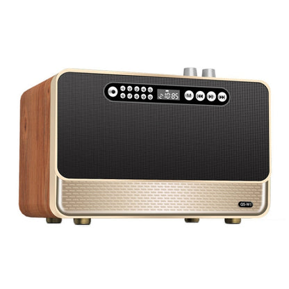 W1 Wooden HIFI Sound Effect Desktop Wireless Bluetooth Speaker(Gold) - Desktop Speaker by buy2fix | Online Shopping UK | buy2fix