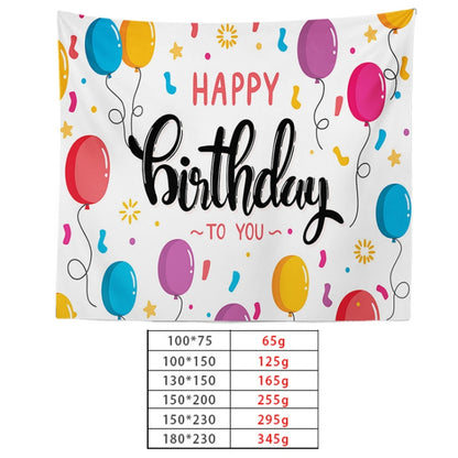 Happy Birthday Photo Backdrop Party Decoration Tapestry, Size: 100x75cm(GT56-9) - Camera Accessories by buy2fix | Online Shopping UK | buy2fix