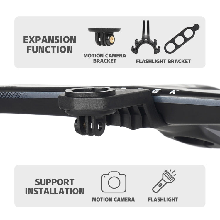 TOSEEK TR5500 Integrated Bending Handlebar Carbon Fiber Bike Grips, Size: 40x8cm - Outdoor & Sports by TOSEEK | Online Shopping UK | buy2fix