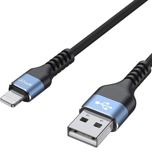 QGeeM MF01 USB-A To 8 Pin Phone Tablet Fast Charging Data Cable, Length: 1m - Normal Style Cable by QGeeM | Online Shopping UK | buy2fix