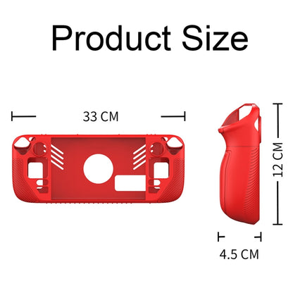 For Steam Deck V3 Non-slip Silicone Protective Case for Pocket Consoles(Red) - Accessories by buy2fix | Online Shopping UK | buy2fix