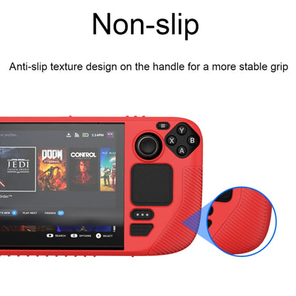 For Steam Deck V3 Non-slip Silicone Protective Case for Pocket Consoles(Red) - Accessories by buy2fix | Online Shopping UK | buy2fix