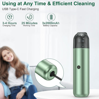 Pinjia P07 Wireless Mini Fashion Vehicle Vacuum Cleaner(Elegant Black) - In Car by buy2fix | Online Shopping UK | buy2fix