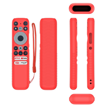 For TCL RC902N FMR1 Y47 TV Remote Control Anti-Drop Silicone Case(Red) - Consumer Electronics by buy2fix | Online Shopping UK | buy2fix