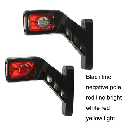 MK-216 1pair 12-24V 9LED Side Marker Lighting Outline Marker Truck Light Trailer Side Marker Lights(As Show) - In Car by buy2fix | Online Shopping UK | buy2fix