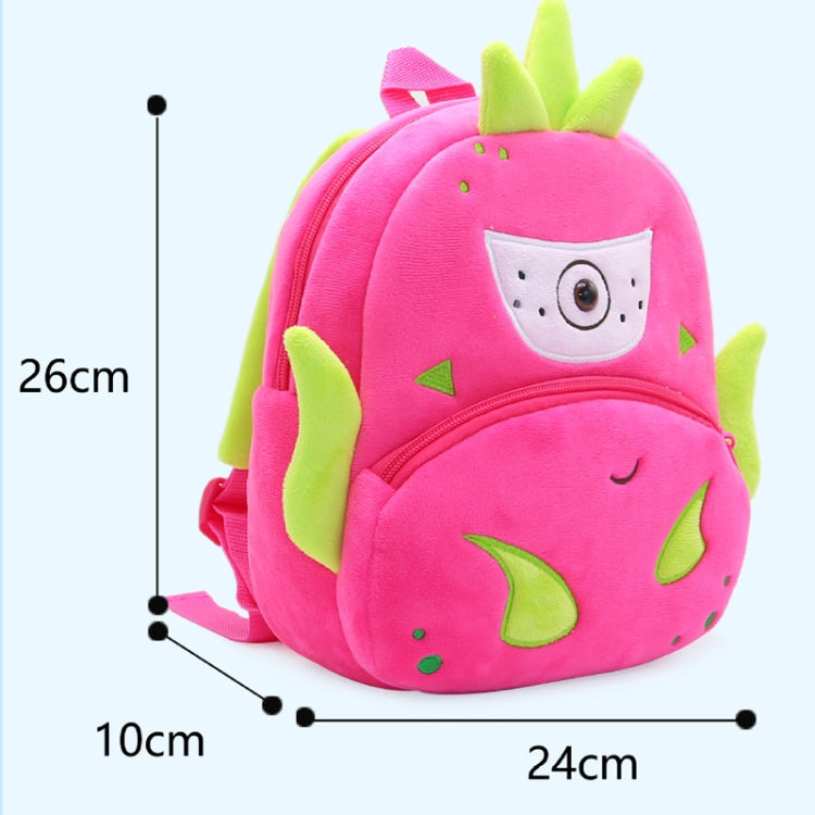 Vegetable Fruit Series Cartoon Plush Kids Backpack Children School Bags(Watermelon) - Kids Bags by buy2fix | Online Shopping UK | buy2fix