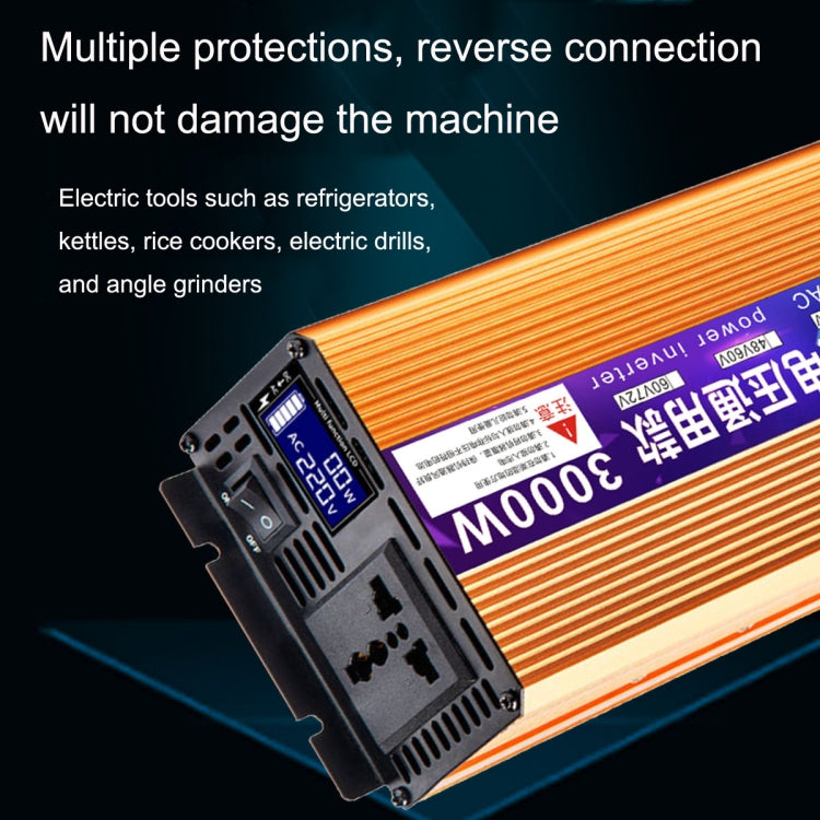 XINBOKE Universal Positive Wave Car Inverter Home Solar Inverter 12V/24V 1500W To 220V 700W - In Car by XINBOKE | Online Shopping UK | buy2fix