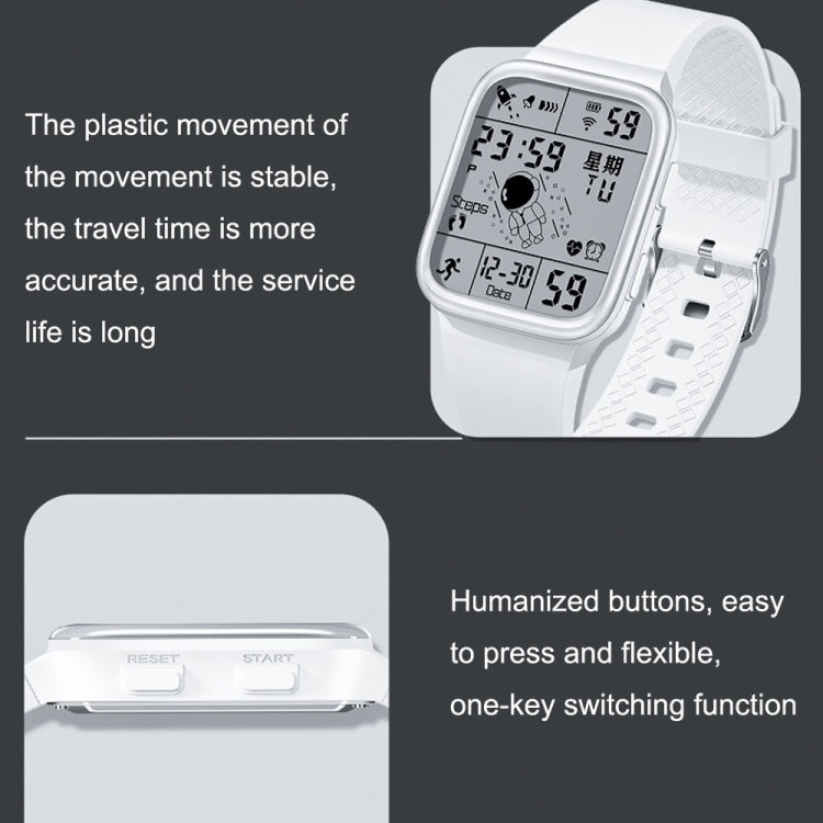 SMAEL 8808 Multifunctional Alarm Outdoor Waterproof Sports Electronic Watch(White) - Sport Watches by SMAEL | Online Shopping UK | buy2fix