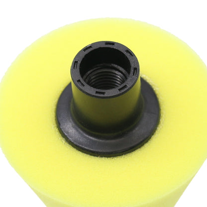 Car Cone Wheel Polishing Sponge M14 Detail Waxing Sponge Wheel(Yellow) - In Car by buy2fix | Online Shopping UK | buy2fix