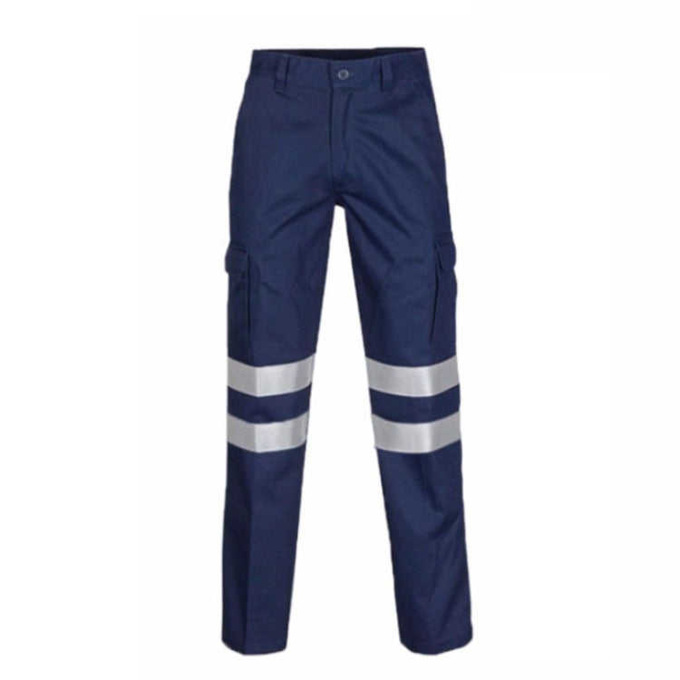 Pure Cotton Long-sleeved Reflective Clothes Overalls Work Clothes, Size: S(Double Reflector Pants) - Workplace Safety Supplies by buy2fix | Online Shopping UK | buy2fix