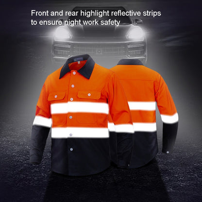 Pure Cotton Long-sleeved Reflective Clothes Overalls Work Clothes, Size: M(Single Reflector Pants) - Workplace Safety Supplies by buy2fix | Online Shopping UK | buy2fix