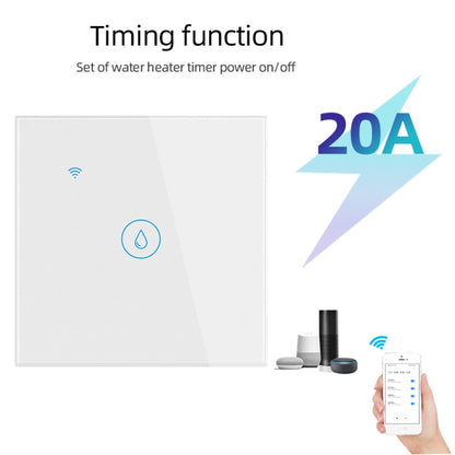 WIFI 20A Water Heater Switch White High Power Time Voice Control EU Plug - Consumer Electronics by buy2fix | Online Shopping UK | buy2fix