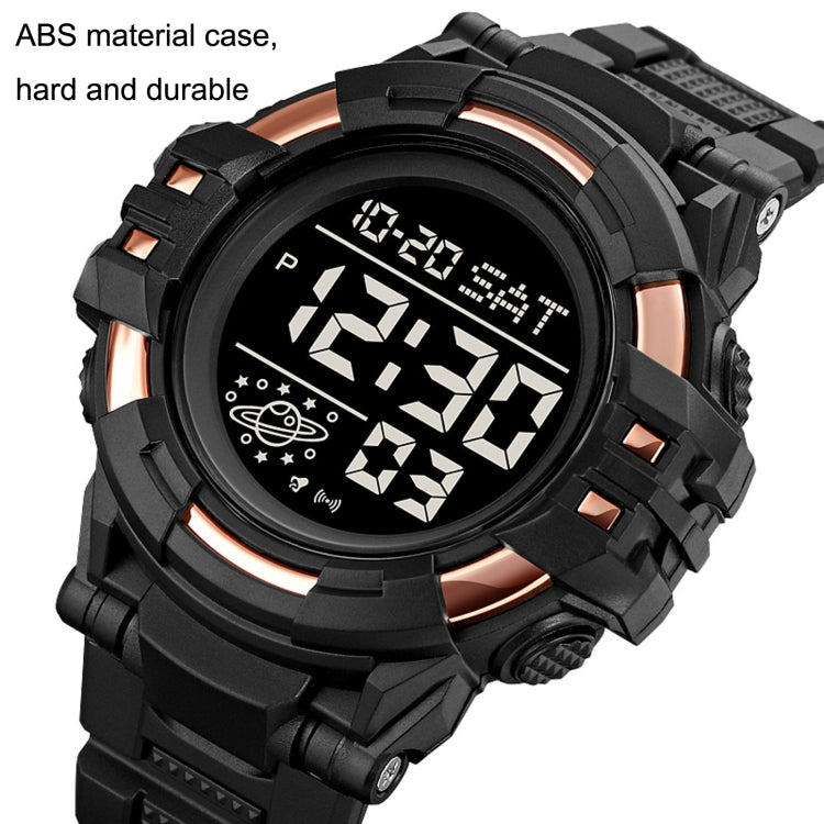 SKMEI 2003 Multifunctional Back Light Sports Watch Mens Countdown Date Alarm Clock Watch(Black Black Machine) - LED Digital Watches by SKMEI | Online Shopping UK | buy2fix