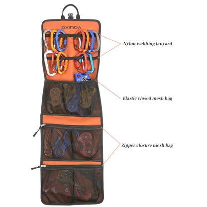 XINDA 320T Nylon Bag Waterproof Wear-resistant Quickdraws Climbing Tool Equipment Storage Bag - Mountaineering Outfit by XINDA | Online Shopping UK | buy2fix