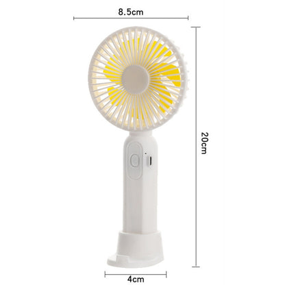 M9 Handheld Mini Fan Outdoor USB Charging Desktop Fan 800mAh(Yellow) - Consumer Electronics by buy2fix | Online Shopping UK | buy2fix