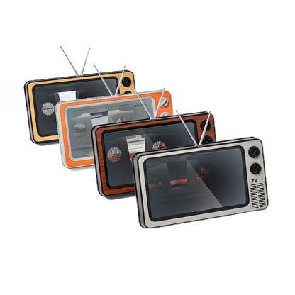 Retro TV Mobile Phone Screen Video Amplifier Mobile Phone Holder(Brown Wood) - Screen Magnifier by buy2fix | Online Shopping UK | buy2fix