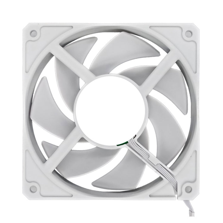 MF12025 4pin High Air Volume High Wind Pressure FDB Magnetic Suspension Chassis Fan 2200rpm (White) -  by buy2fix | Online Shopping UK | buy2fix