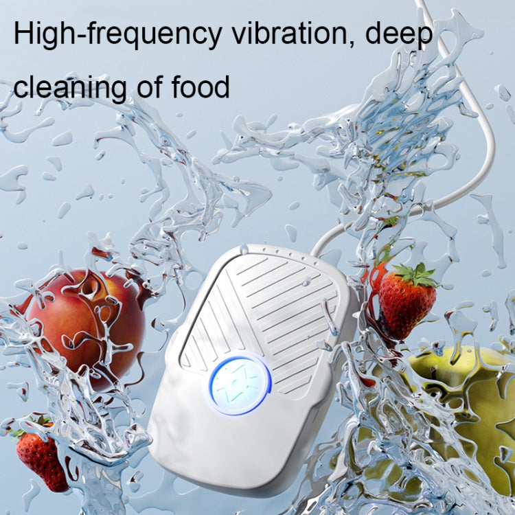 QX-022 High-frequency Vibration USB Plug-in Multifunctional Fruit and Vegetable Washing Machine(White) - Ultrasonic Cleaner by buy2fix | Online Shopping UK | buy2fix