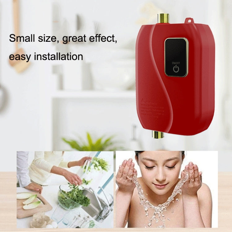 Instant Water Heater Mini Kitchen Quick Heater Household Hand Washing Water Heater EU  Plug(White) - Water Heaters & Parts by buy2fix | Online Shopping UK | buy2fix