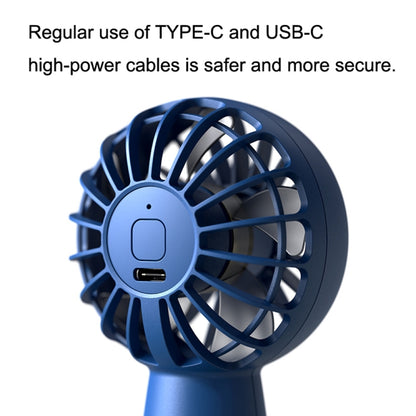 USB Outdoor Mini Handheld Brushless Motor Fan, Style: 1500mAh(White) - Electric Fans by buy2fix | Online Shopping UK | buy2fix
