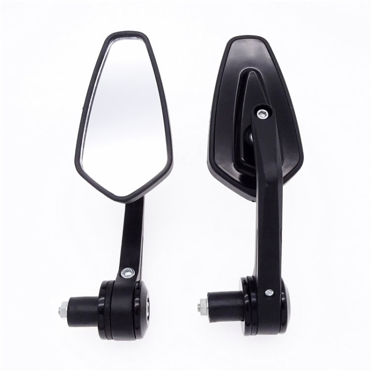 Motorcycle Handle All Aluminum Cherry Rearview Mirror(Black) - Side Mirrors by buy2fix | Online Shopping UK | buy2fix