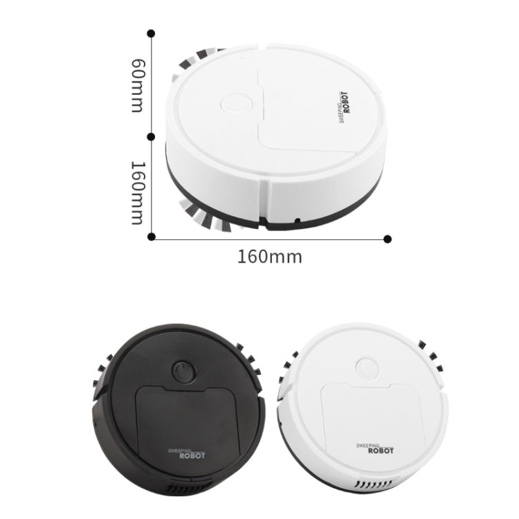 3 in 1 Mini Vacuum Cleaner Intelligent Sweeping Robot(Black) - Robot Vacuum Cleaner by buy2fix | Online Shopping UK | buy2fix