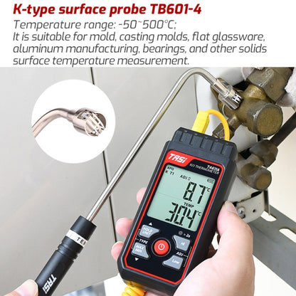 TASI TB601-4 Elbow Surface Thermocouple K-Type Probe Use With Thermometer - Thermostat & Thermometer by TASI | Online Shopping UK | buy2fix