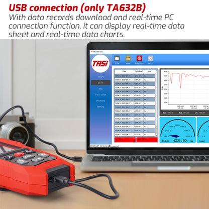 TASI TA632B USB Computer Connection Digital Illuminance Meter Lumen Tester Brightness Meter - Light & Sound Meter by TASI | Online Shopping UK | buy2fix