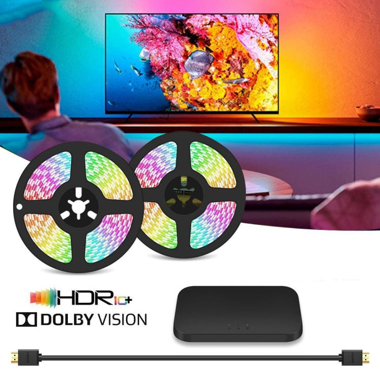 HDMI 2.0-PRO Smart Ambient TV Led Backlight Led Strip Lights Kit Work With TUYA APP Alexa Voice Google Assistant 2 x 1.5m(EU Plug) - Casing Waterproof Light by buy2fix | Online Shopping UK | buy2fix