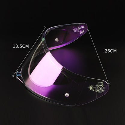 Motorcycle Helmet Lens with Anti-fog Spikes for SOMAN K1/K3SV/K5, Color: Tea Film Revo Purple Red Gold - Helmets by buy2fix | Online Shopping UK | buy2fix
