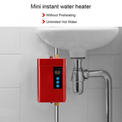 AU Plug 4000W Electric Water Heater With Remote Control Adjustable Temperate(Red) - Water Heaters & Parts by buy2fix | Online Shopping UK | buy2fix