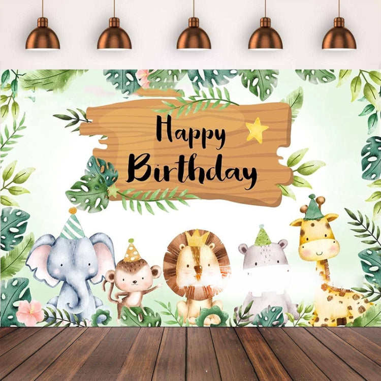 150x100cm Animal Kids Birthday Party Backdrop Cloth Tapestry Decoration Backdrop Banner Cloth -  by buy2fix | Online Shopping UK | buy2fix