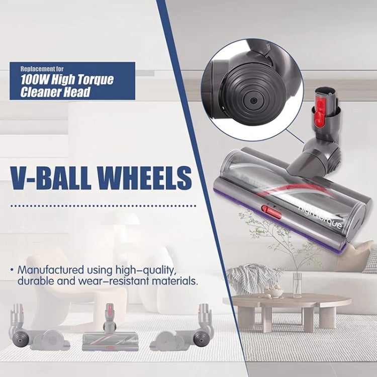 For Dyson V10 / V11 Vacuum Cleaner 100W High Torque Suction Head V-Ball Wheels - Dyson Accessories by buy2fix | Online Shopping UK | buy2fix