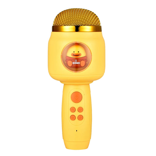 Children Wireless Microphone Bluetooth Phone Singing Microphone(Yellow) - Microphone by buy2fix | Online Shopping UK | buy2fix