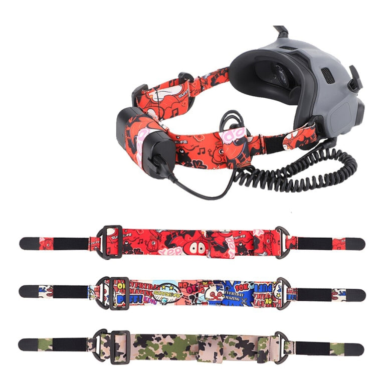 Sunnylife TD487 For DJI Avata / FPV Goggles V2 Color Headband Fixed Elastic Strap(Graffiti) - Other Accessories by Sunnylife | Online Shopping UK | buy2fix