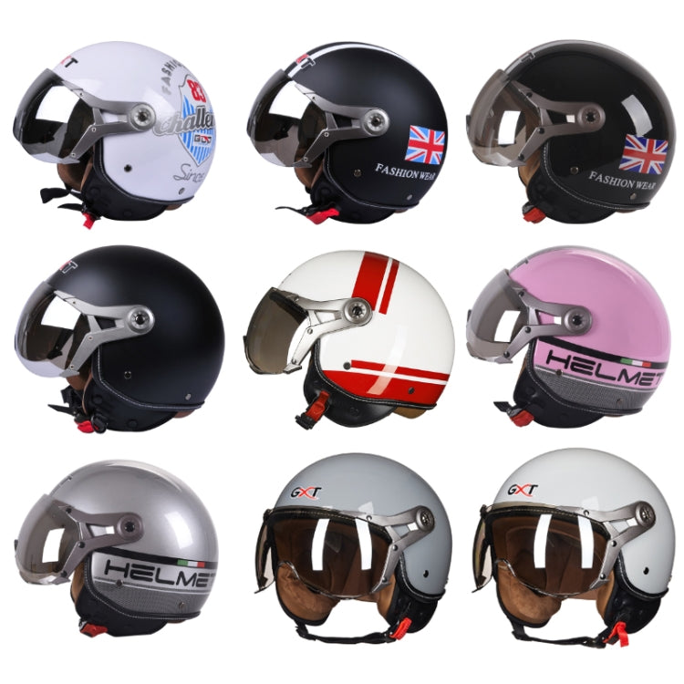 GXT Electric Vehicle Half Cover Helmet Four Seasons Retro Helmet, Size: L(Cement Gray) - Helmets by GXT | Online Shopping UK | buy2fix