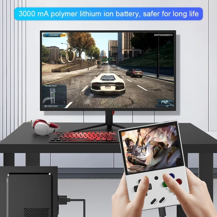 Miyoo Mini Plus 3.5 Inch IPS Screen Retro Handheld Game Console 32GB 9K Games(Transparent Purple) - Pocket Console by buy2fix | Online Shopping UK | buy2fix