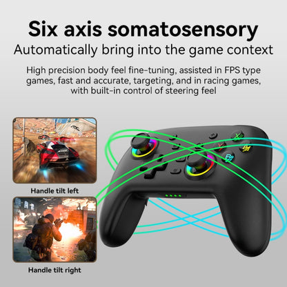 Wireless Bluetooth Somatosensory Vibration Gamepad for Nintendo Switch/Switch PRO, Color: White Green - Gamepads by buy2fix | Online Shopping UK | buy2fix