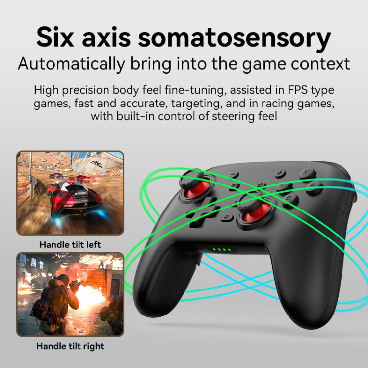 Wireless Bluetooth Somatosensory Vibration Gamepad For Nintendo Switch/Switch PRO(S07 White) - Gamepads by buy2fix | Online Shopping UK | buy2fix