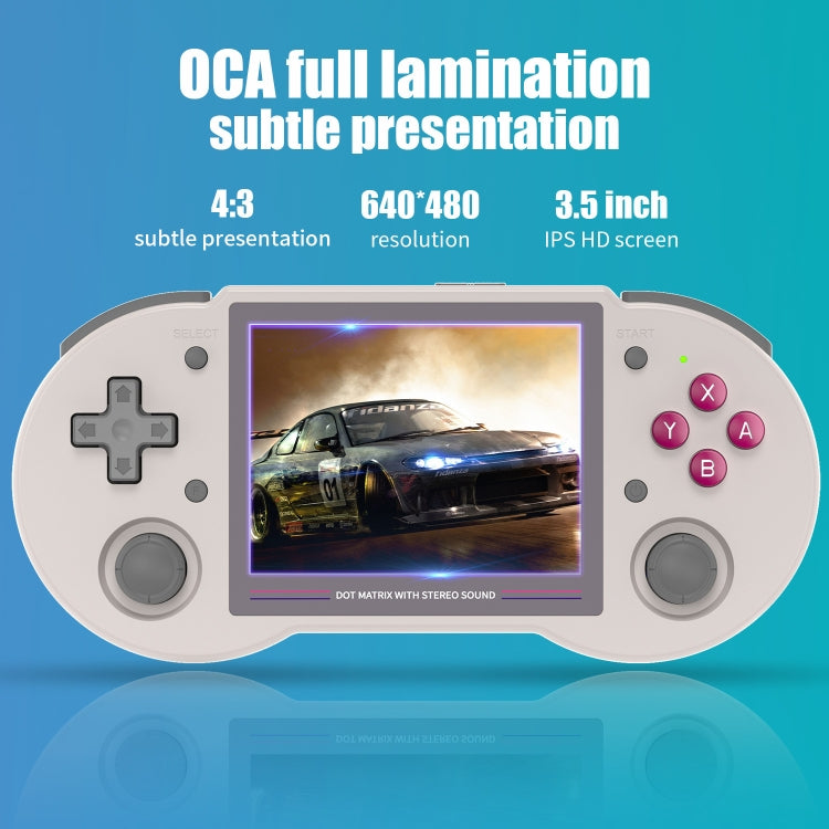 ANBERNIC RG353PS  3.5-Inch IPS Screen Handheld Game Console 2.4G/5G Wifi Linux System Game Player 16GB+64GB 10K Games(Transparent Purple) - Pocket Console by ANBERNIC | Online Shopping UK | buy2fix