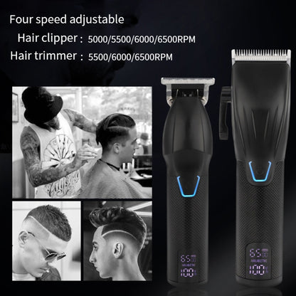 Men Electric Haircutting Tools Set Sculpting Electric Clipper(Black) - Hair Trimmer by buy2fix | Online Shopping UK | buy2fix