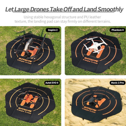 Sunnylife TJP10 110cm Hexagonal Double-Sided Folding With Ground Spikes Drone Universal Apron - Parking Apron by Sunnylife | Online Shopping UK | buy2fix