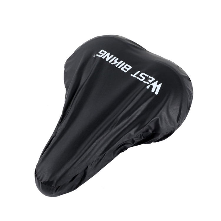 WEST BIKING 2pcs Bicycle Saddle Rain Cover Riding Equipment(Black) - Others by WEST BIKING | Online Shopping UK | buy2fix