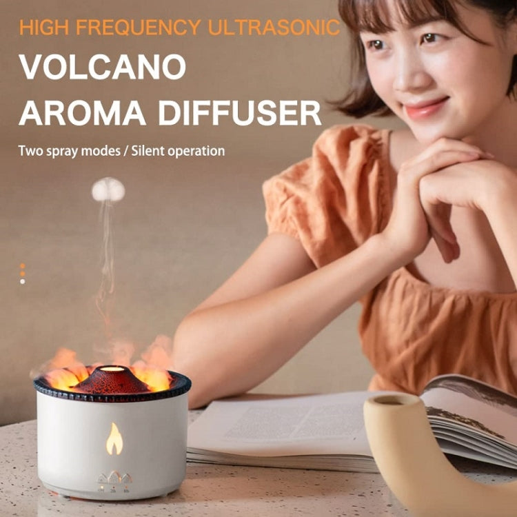 Volcanic Essential Oil Aroma Diffuser Ultrasonic Air Humidifier, Model: Full Split Remote Control(UK Plug) - Air Purifiers & Accessories by buy2fix | Online Shopping UK | buy2fix