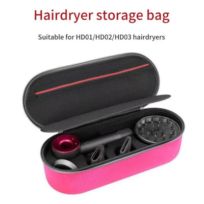 For Dyson HD01 HD03 Hair Dryer Storage Box EVA Hard Shell Bag(Rose Red) - Hair Dryers & Accessories by buy2fix | Online Shopping UK | buy2fix