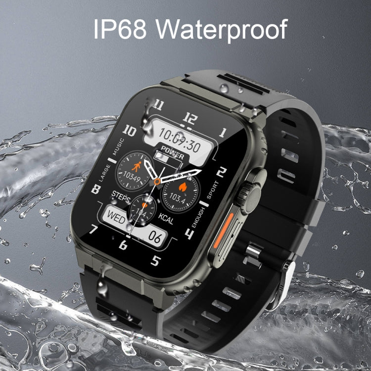 A70 1.96 Inch Health Monitoring Multifunctional IP68 Waterproof Bluetooth Call Smart Watch(Black) - Smart Watches by buy2fix | Online Shopping UK | buy2fix