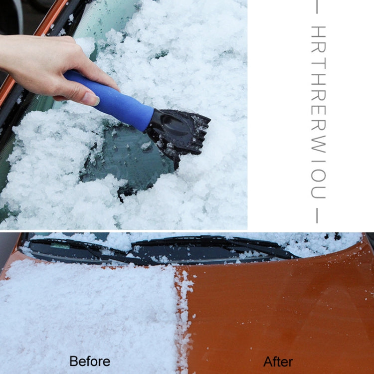 Vehicle Mounted Snow Shovel De-Icer Cleaning Tool, Color: Blue+Gloves - Ice Scraper by buy2fix | Online Shopping UK | buy2fix