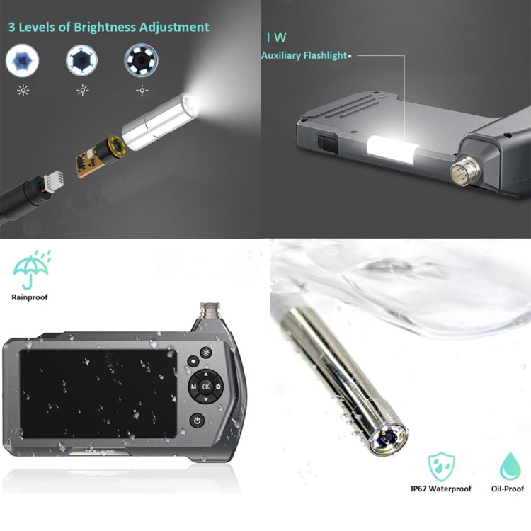 TESLONG NTS450A 4.5-inch Screen Industrial Handheld Endoscope with Light, Speci: 7.6mm Lens-5m -  by TESLONG | Online Shopping UK | buy2fix