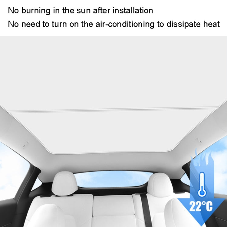 5pcs /Set For Tesla Model Y Ice Crystal Sunshade Car Roof Front And Rear Sunroof Shade(Black) - Window Foils & Solar Protection by buy2fix | Online Shopping UK | buy2fix