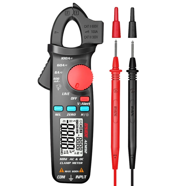 BSIDE ACM92 Digital Clamp Multimeter Current And Voltage Tester - Digital Multimeter by BSIDE | Online Shopping UK | buy2fix